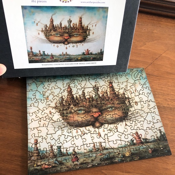 Artifact Puzzle Other - Artifact Wooden Jigsaw Puzzle Cheshire Cat 162 pc